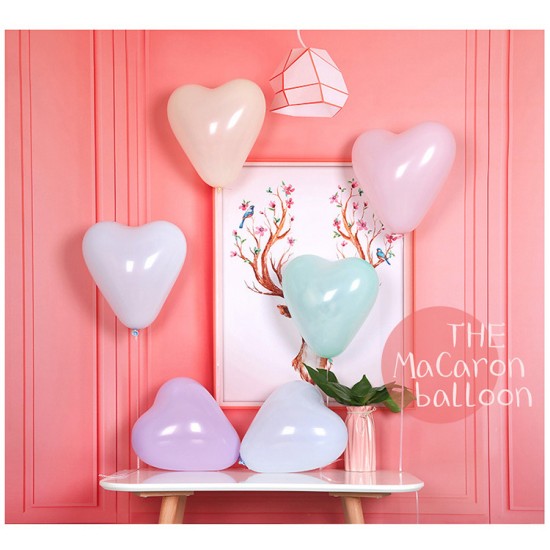 馬卡龍心形氣球 婚禮佈置 告白氣球 結婚佈置 愛心氣球 