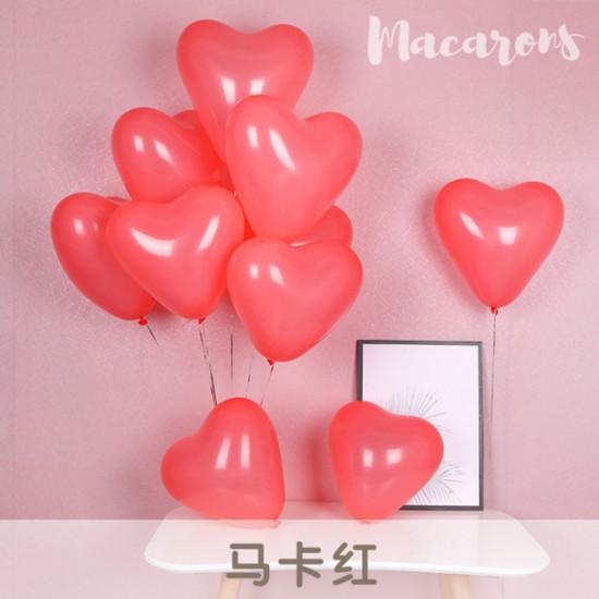 馬卡龍心形氣球 婚禮佈置 告白氣球 結婚佈置 愛心氣球 