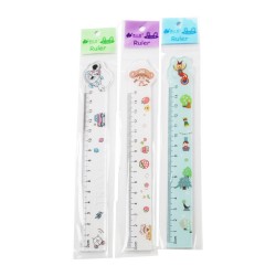 可愛卡通15CM直尺 恐龍 太空人 透明尺 學生文具 兒童節禮品  