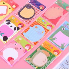 創意動物造型便利貼 N次貼 留言貼 記事貼 青蛙 熊貓 大象 文具 便簽