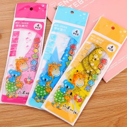長頸鹿造型4件套尺 文具禮品 三角尺 量角器 直尺 繪圖 學生用品 長頸鹿造型4件套尺 文具禮品 三角尺 量角器 直尺 繪圖 學生用品