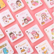 卡通線圈單詞本 迷你記事本 字卡 活頁筆記本 空白便簽 鐵圈本