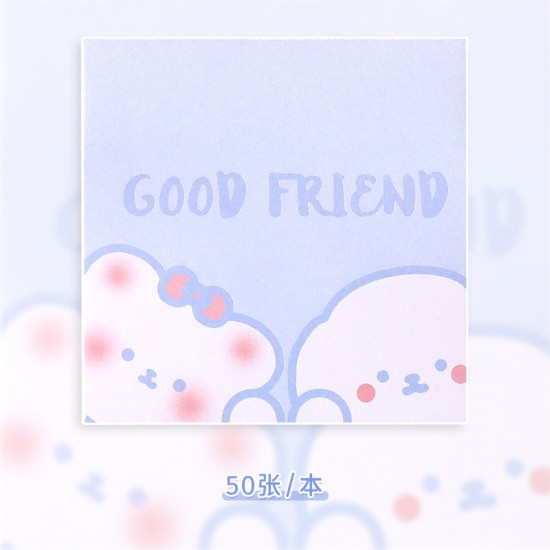 可愛動物便利貼 留言貼 N次貼 便條紙 辦公室學生族必備