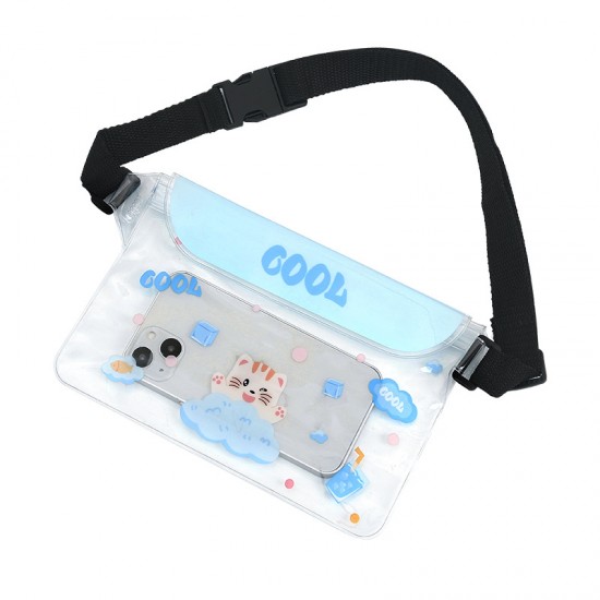 密封防水手機收納腰包 PVC手機袋 收納包 游泳 海灘 戲水收納包