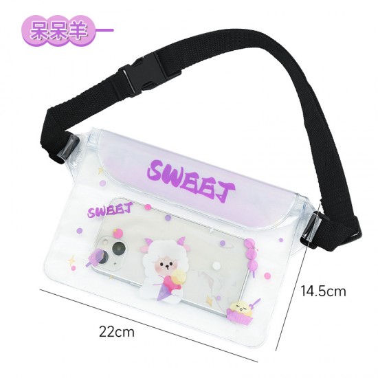 密封防水手機收納腰包 PVC手機袋 收納包 游泳 海灘 戲水收納包