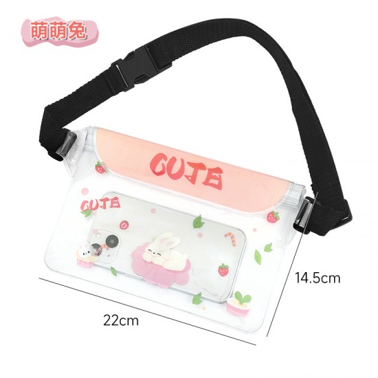 密封防水手機收納腰包 PVC手機袋 收納包 游泳 海灘 戲水收納包