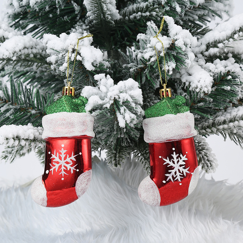 聖誕系列小吊飾 拐杖糖果禮物盒 聖誕帽聖誕襪 聖誕樹裝飾 聖誕道具5