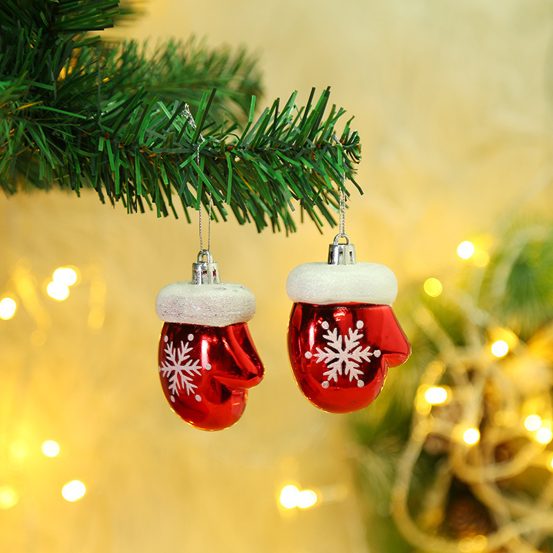 聖誕系列小吊飾 拐杖糖果禮物盒 聖誕帽聖誕襪 聖誕樹裝飾 聖誕道具8
