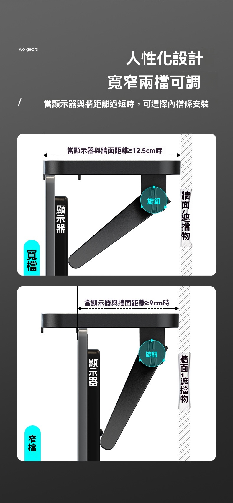 螢幕置物架 免打孔 電視收納 機上盒架 數據機 多功能架 螢幕上方置物架 收納架20