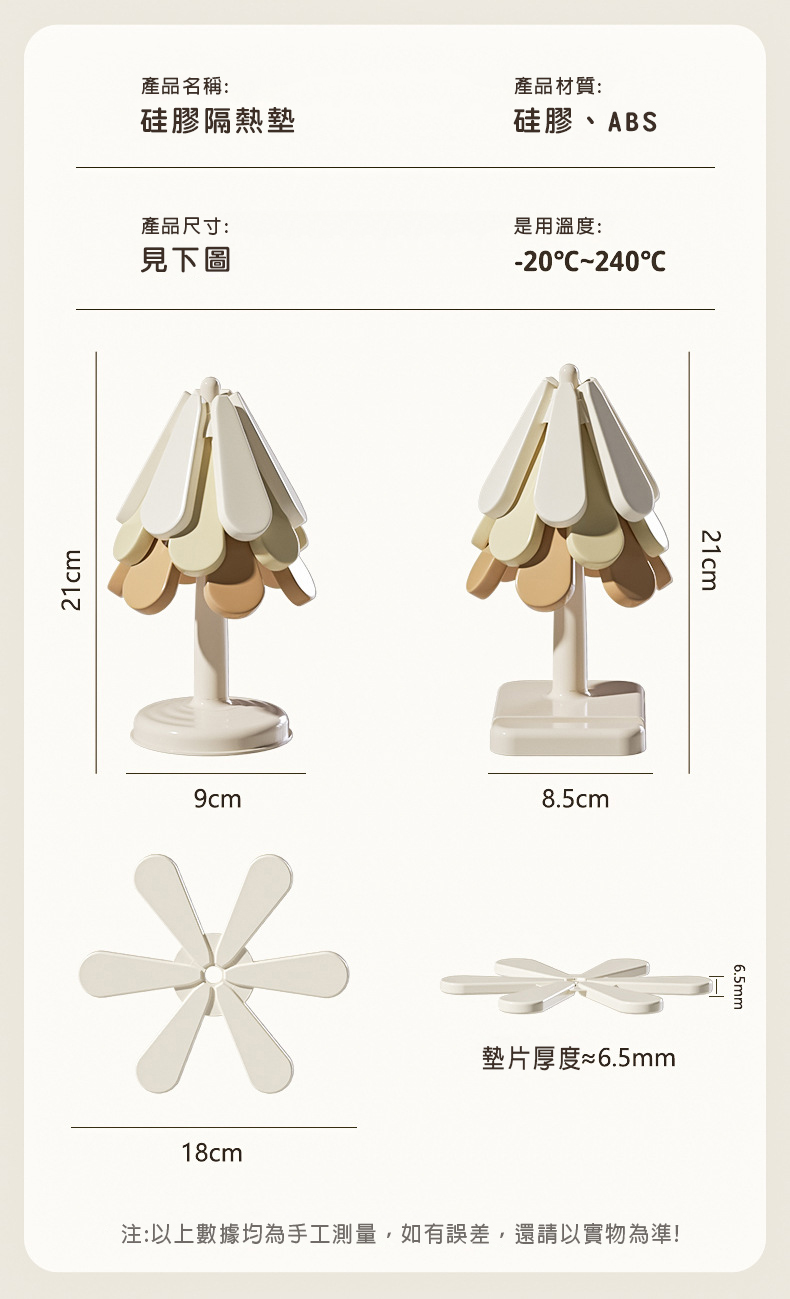 聖誕樹造型隔熱墊 矽膠隔熱墊 餐墊 杯墊 桌墊 碗墊 擺件 裝飾 交換禮物 聖誕節35