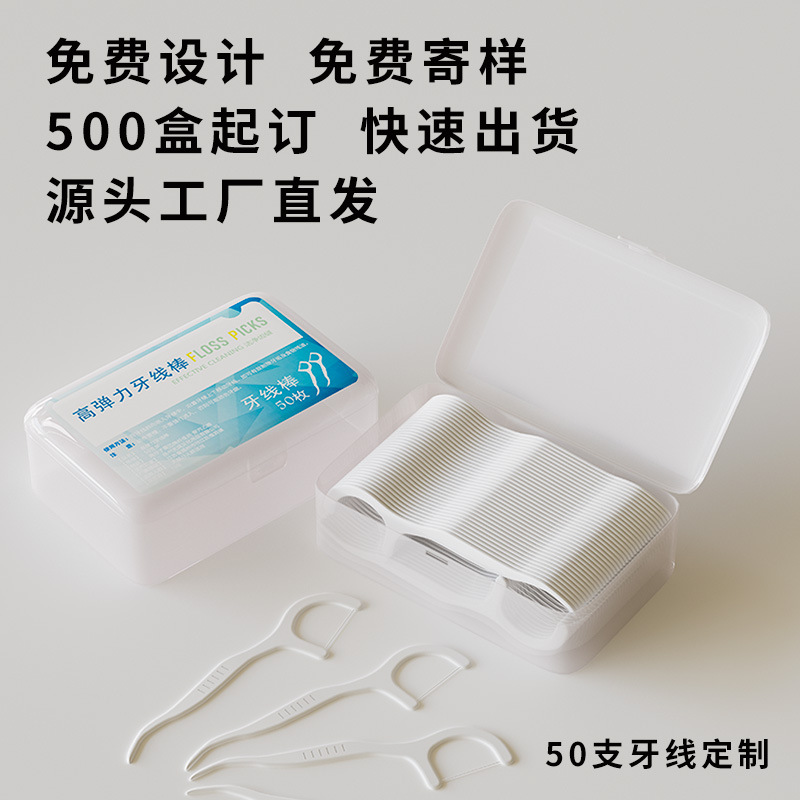 【口腔清潔】客製成人軟毛牙刷 牙線盒 簡約造型牙刷