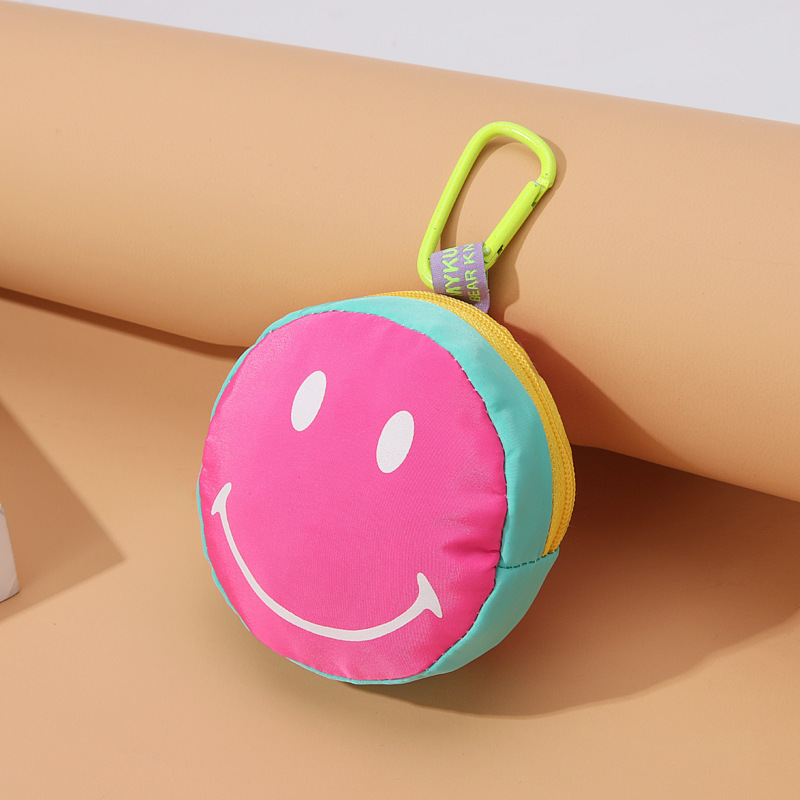 【療癒笑臉】卡通糖果色零錢包 - 鑰匙圈可愛收納小包