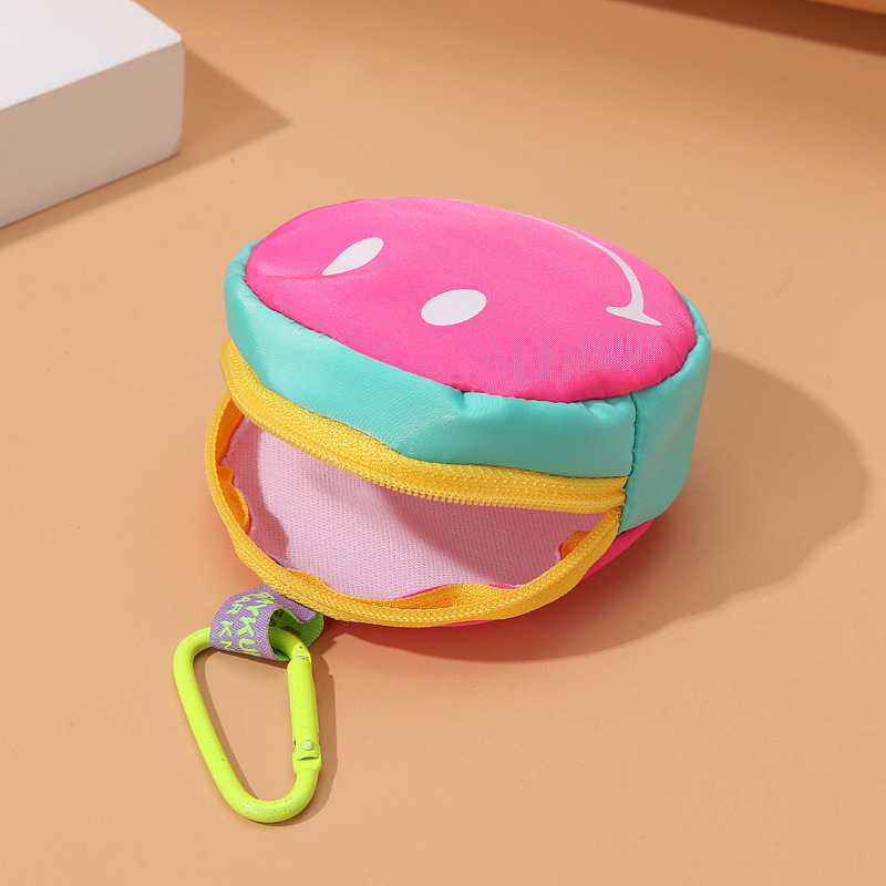 【療癒笑臉】卡通糖果色零錢包 - 鑰匙圈可愛收納小包