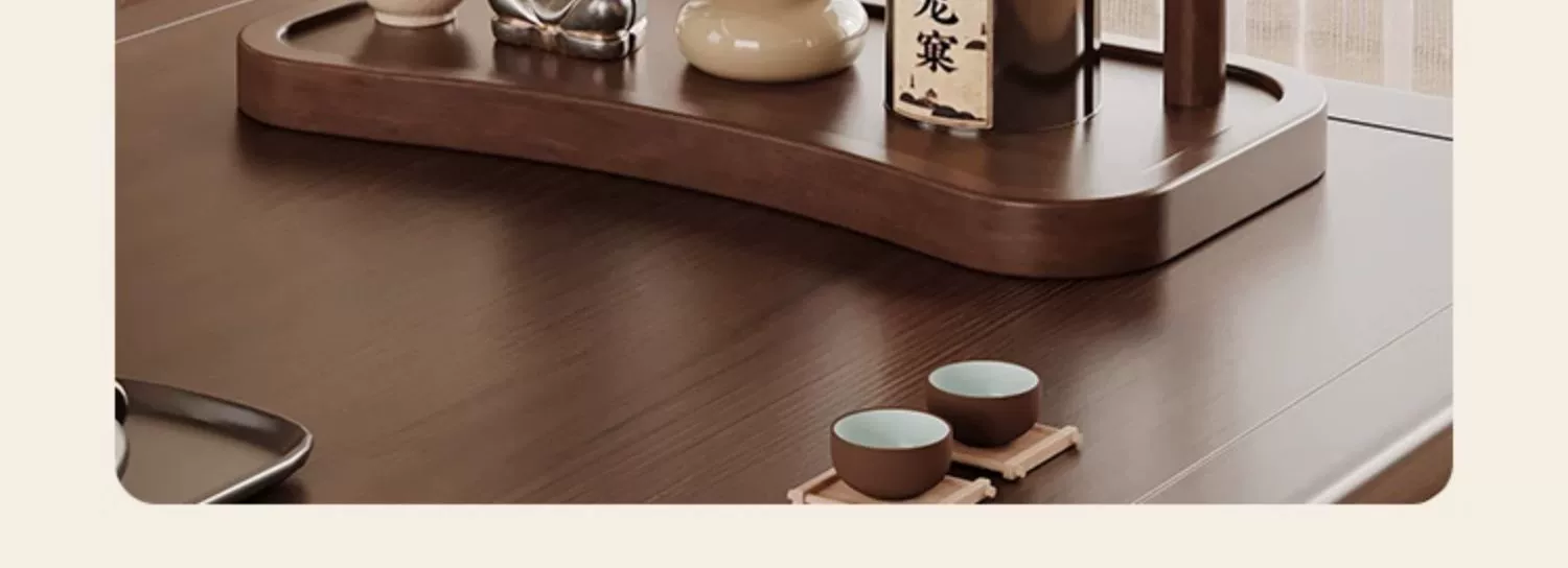 【木質收納】胡桃木收納架 - 桌面玄關整理置物架