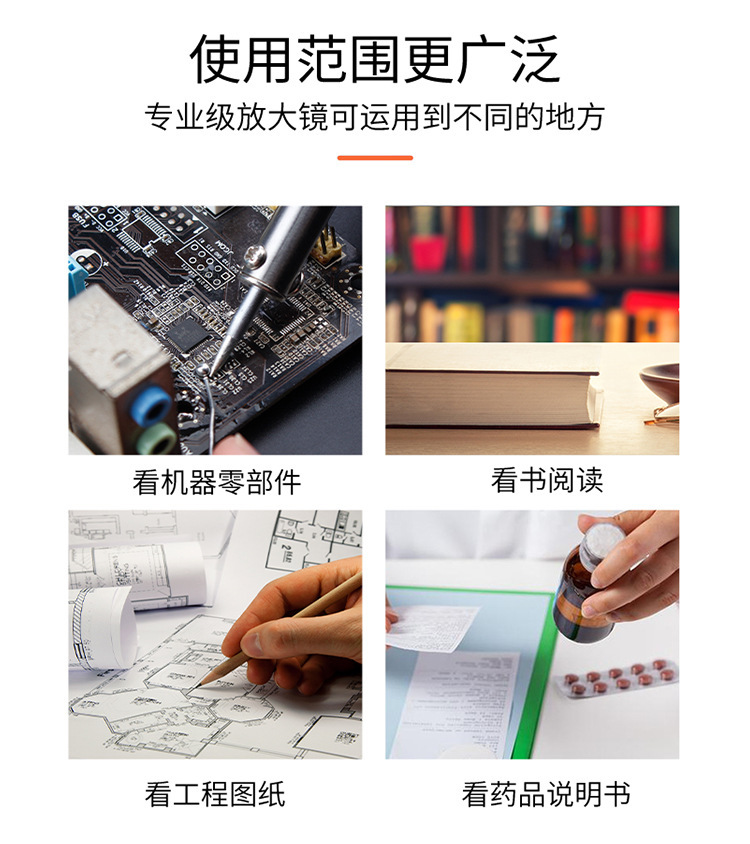 卡片式LED放大鏡 超薄便攜 名片放大鏡