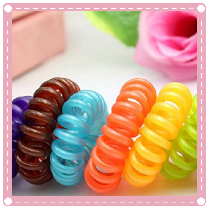 (100入)糖果色電話線髮圈 髮束 小號 韓國熱賣3