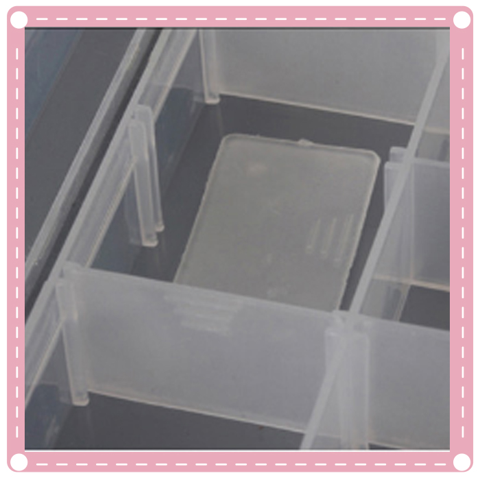 透明收納盒10格 15格可拆卸 化妝首飾盒 藥品盒 家居必備1