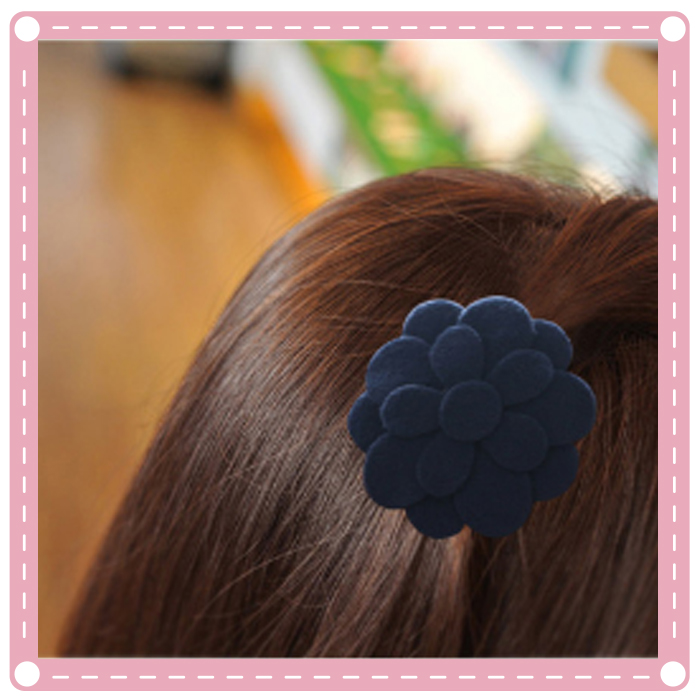 (5入)超大花朵造型瀏海貼 魔法氈 韓國流行髮飾1