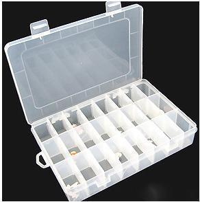 透明收納盒 24格可拆卸 化妝首飾盒 藥品盒 家居必備1