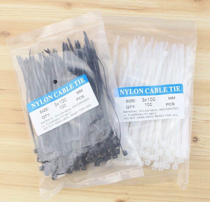 (3入)自鎖式尼龍捆線帶 紮線帶 束線帶 100入裝0