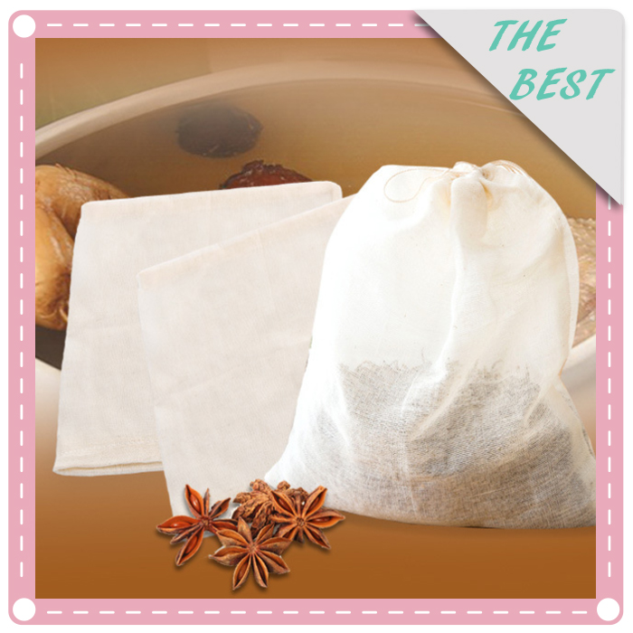 (3入)純棉抽繩式中藥濾渣袋 煲湯袋 滷包袋 隔渣袋產品介紹1