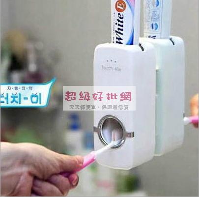 牙膏擠壓器 防塵牙刷架組合0