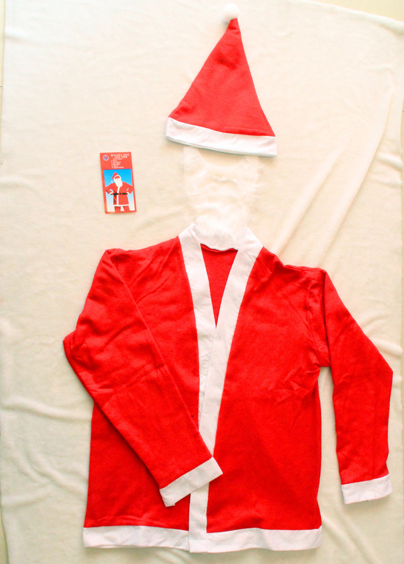 (2入)聖誕老人裝扮衣服 聖誕套裝5件組 聖誕服裝 聖誕成人男服2