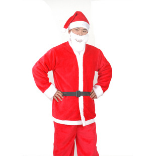(2入)聖誕老人裝扮衣服 聖誕套裝5件組 聖誕服裝 聖誕成人男服7
