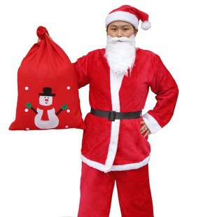 (2入)聖誕老人裝扮衣服 聖誕套裝5件組 聖誕服裝 聖誕成人男服8