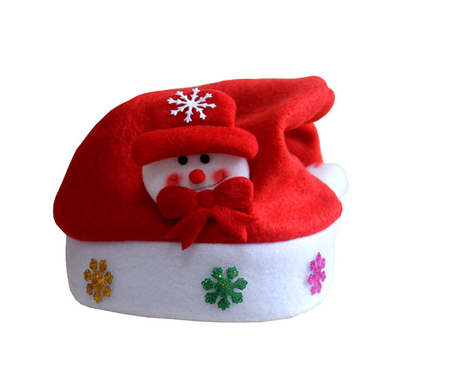 (12入)聖誕帽兒童款 聖誕老人 雪人 麋鹿 兒童聖誕帽2