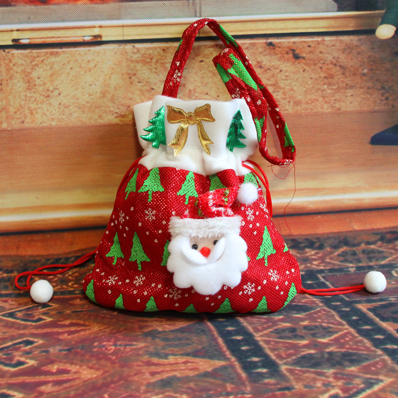 (2入)聖誕裝飾品 聖誕老人禮物袋 聖誕糖果袋 聖誕禮品袋1