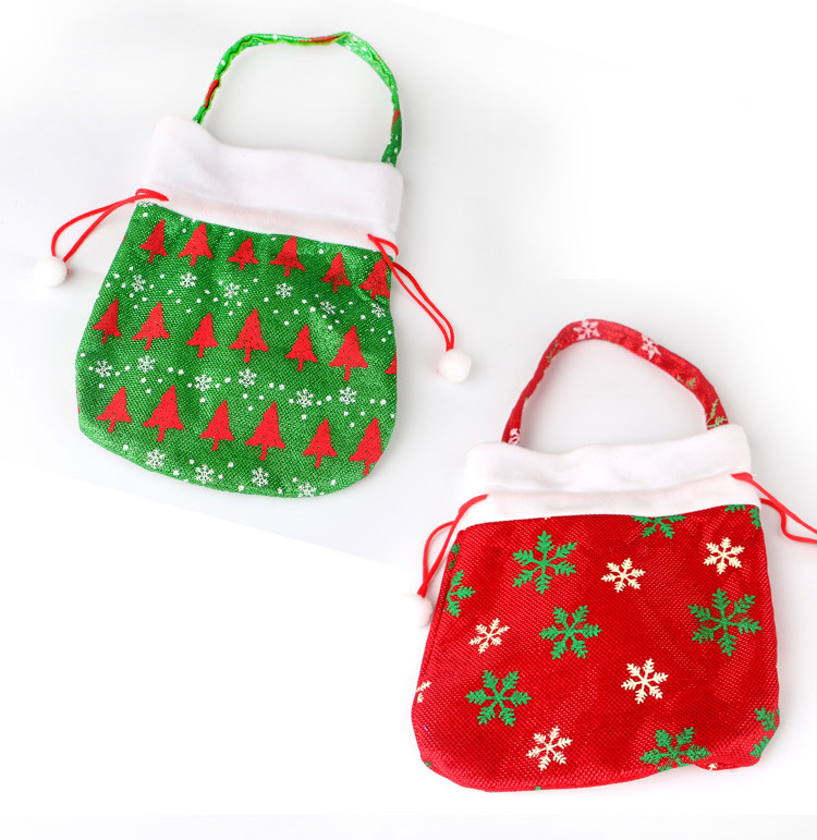 (2入)聖誕裝飾品 聖誕老人禮物袋 聖誕糖果袋 聖誕禮品袋4