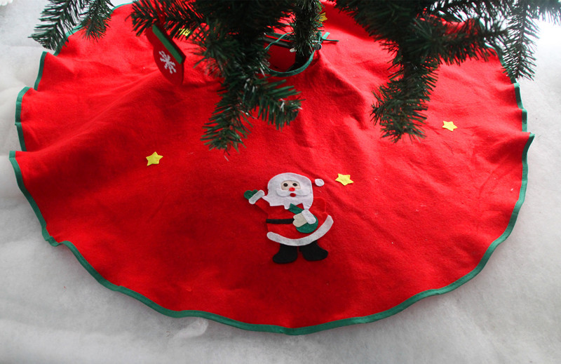 (4入)90cm聖誕樹裙 聖誕無紡布樹裙 聖誕樹圍裙 聖誕樹裝飾品 0
