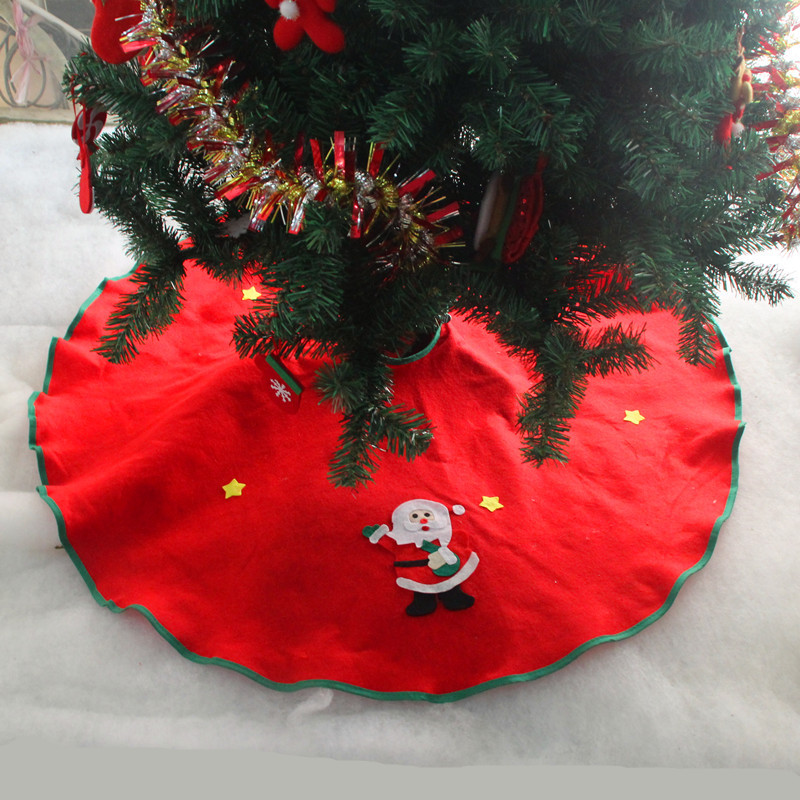 (4入)90cm聖誕樹裙 聖誕無紡布樹裙 聖誕樹圍裙 聖誕樹裝飾品 1