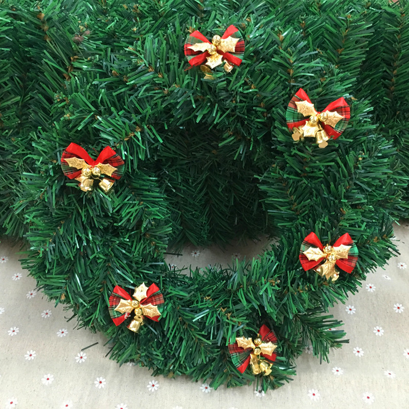 (6入)聖誕裝飾品 聖誕蝴蝶結帶鈴鐺 聖誕禮品裝飾 聖誕樹花環裝飾配件9