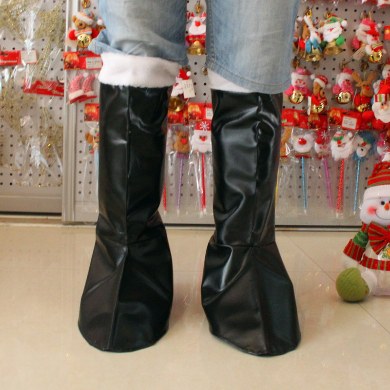 聖誕節表演道具 聖誕老人服裝 聖誕老人靴子 聖誕鞋子 聖誕皮靴8