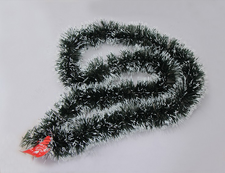 (10入)聖誕樹裝飾品 聖誕裝飾 聖誕彩條 聖誕毛條 墨綠白邊加蝴蝶結14