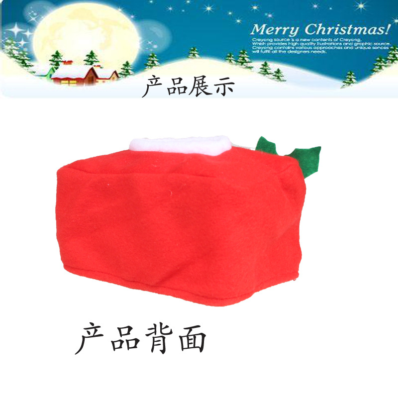 (4入)聖誕裝飾品 聖誕紙巾盒 小號聖誕紙巾盒套 聖誕場合裝飾13