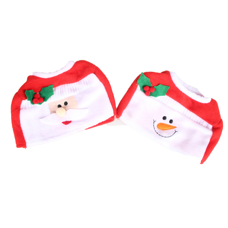 (4入)聖誕裝飾品 聖誕紙巾盒 小號聖誕紙巾盒套 聖誕場合裝飾4