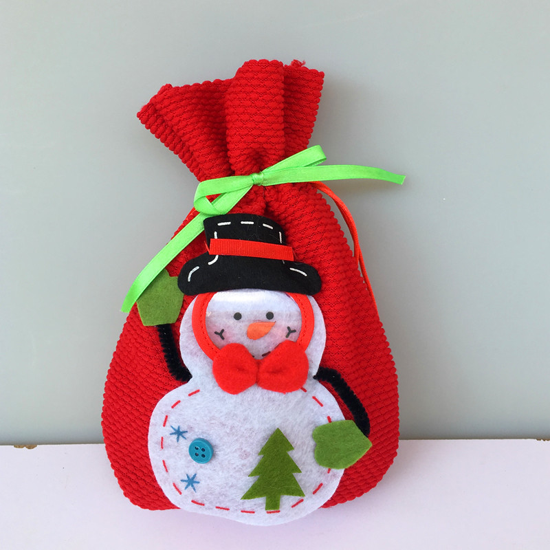 立體聖誕雪人糖果袋 禮品袋 創意家居 實用禮品 聖誕節必備 聖誕禮物袋0