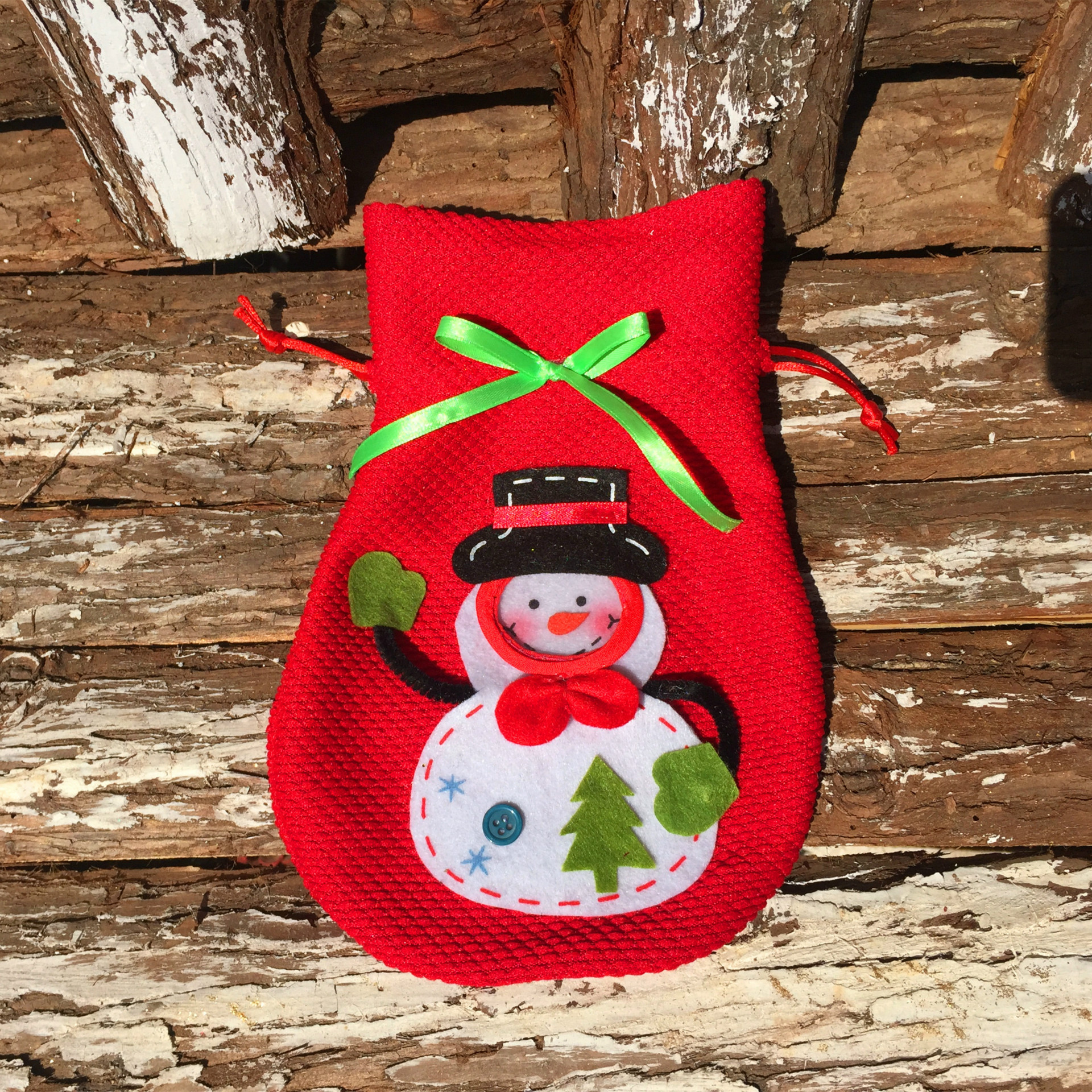 立體聖誕雪人糖果袋 禮品袋 創意家居 實用禮品 聖誕節必備 聖誕禮物袋9