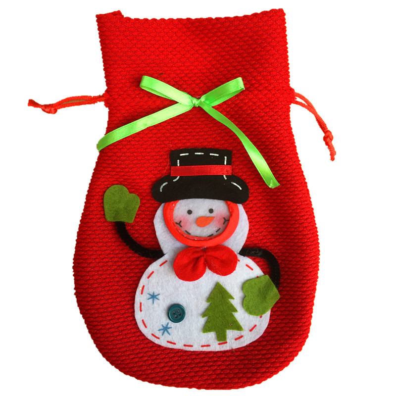 立體聖誕雪人糖果袋 禮品袋 創意家居 實用禮品 聖誕節必備 聖誕禮物袋10