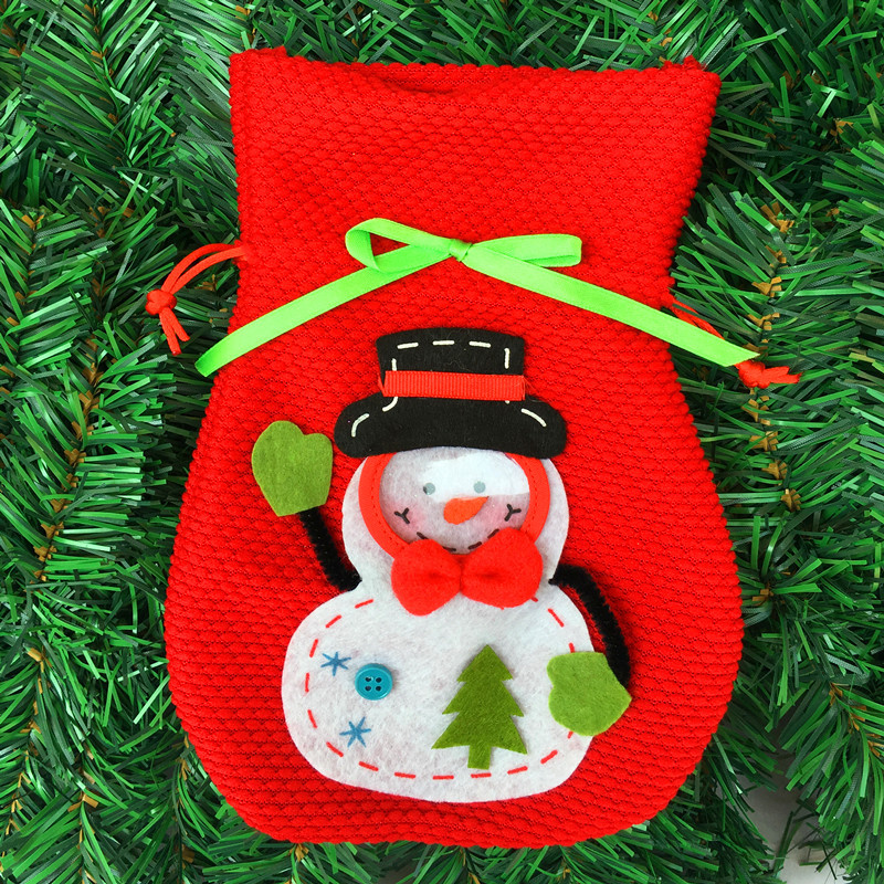立體聖誕雪人糖果袋 禮品袋 創意家居 實用禮品 聖誕節必備 聖誕禮物袋1