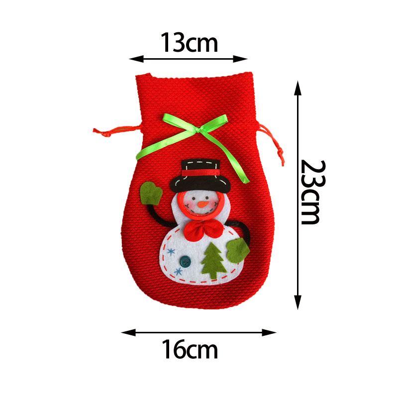 立體聖誕雪人糖果袋 禮品袋 創意家居 實用禮品 聖誕節必備 聖誕禮物袋7
