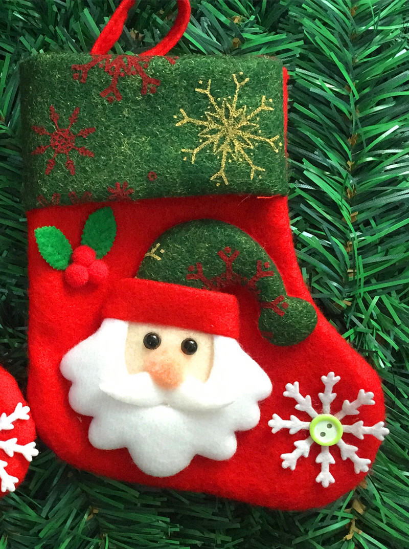 (12入)小號聖誕襪 聖誕襪 聖誕糖果襪 聖誕禮品袋3