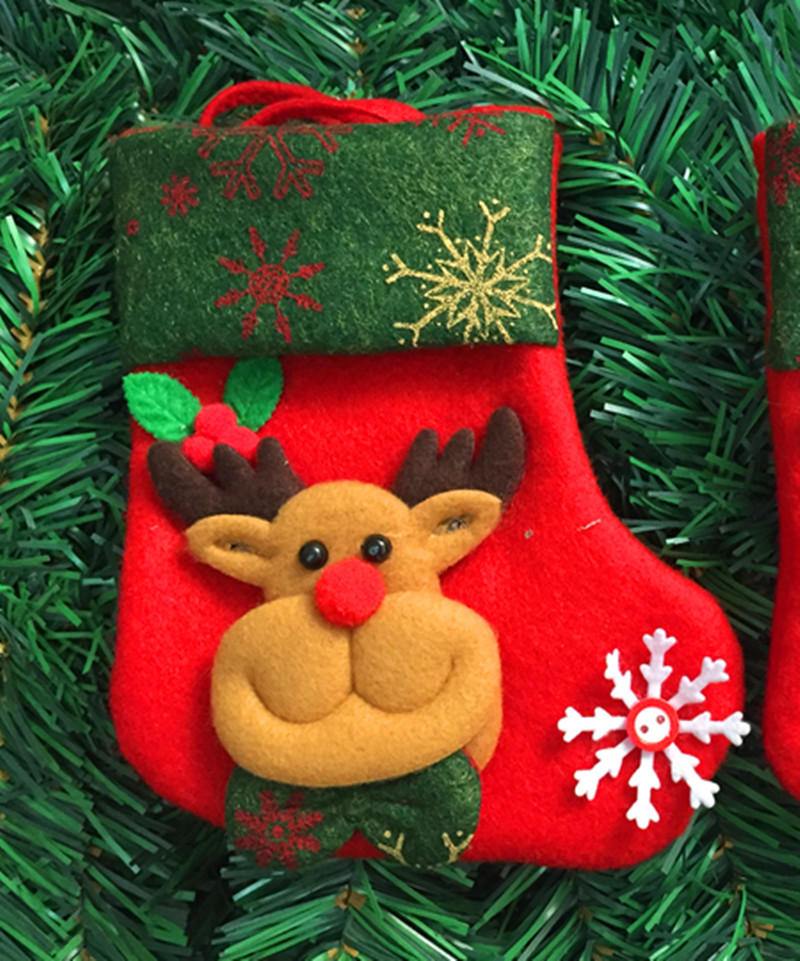 (12入)小號聖誕襪 聖誕襪 聖誕糖果襪 聖誕禮品袋5