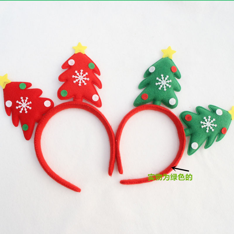 (4入)聖誕髮箍 聖誕樹頭箍 成人兒童頭箍 聖誕派對用品0