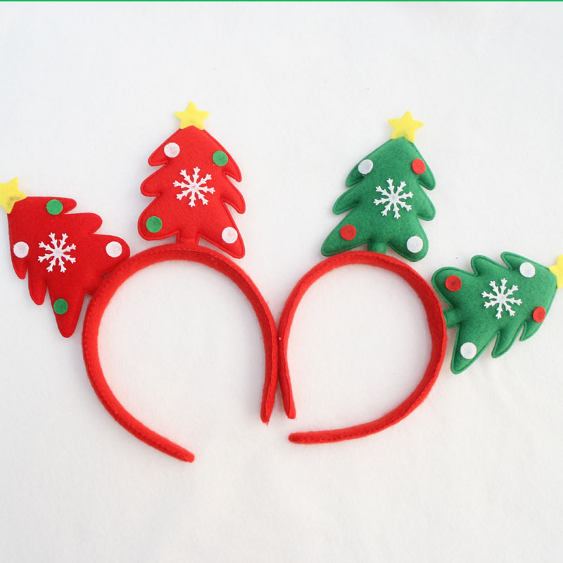 (4入)聖誕髮箍 聖誕樹頭箍 成人兒童頭箍 聖誕派對用品1