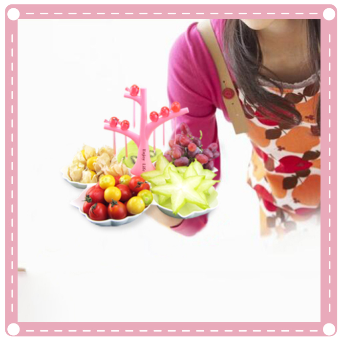 布穀鳥造型水果盤 貝殼造型水果盤 創意禮品 可拆洗糖果盤3