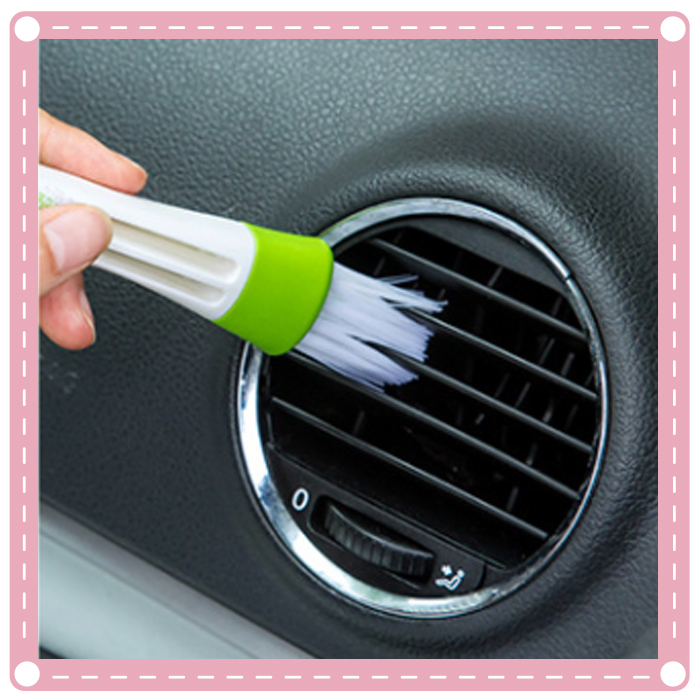 (5入)汽車空調出風口清潔刷子 儀表臺除塵刷 軟毛刷 雙頭 清潔用1